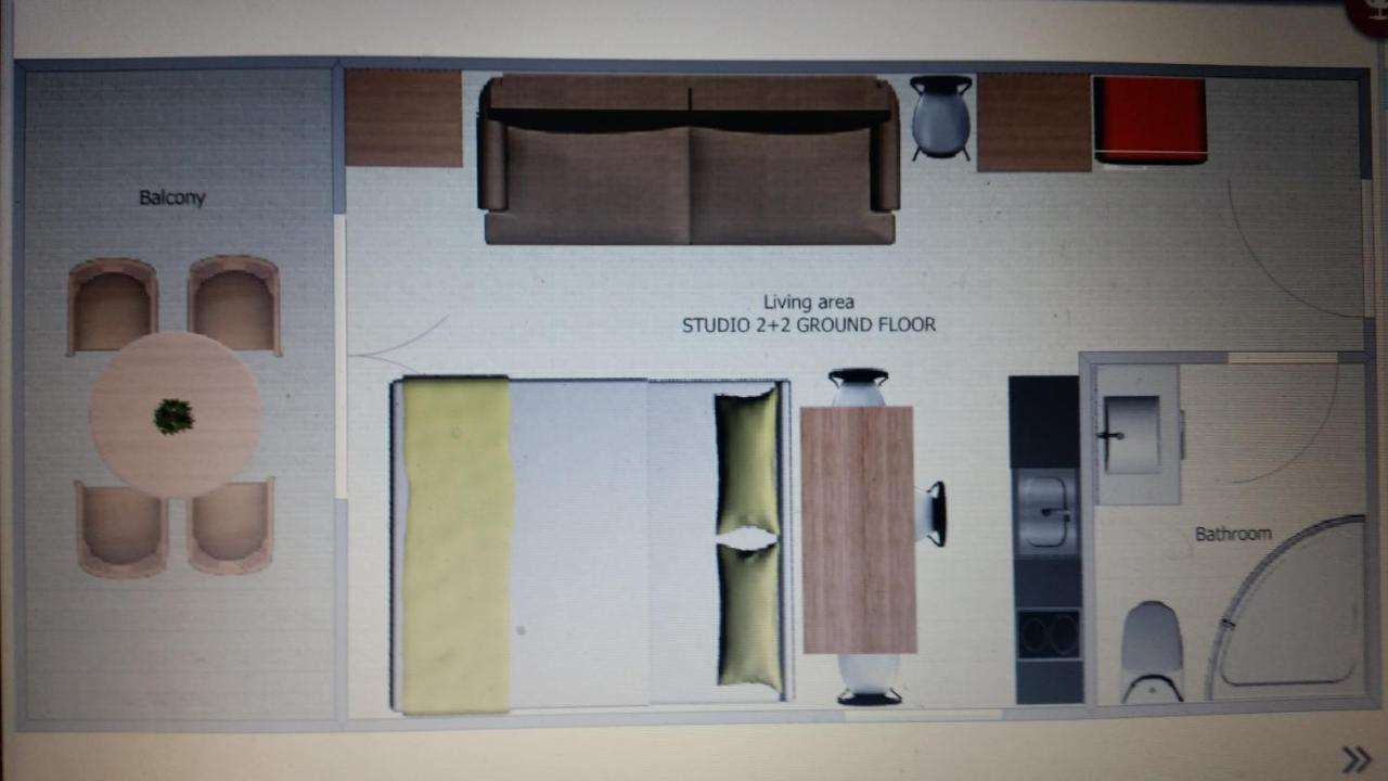 Studio Ground Floor With Terace Brela Zewnętrze zdjęcie